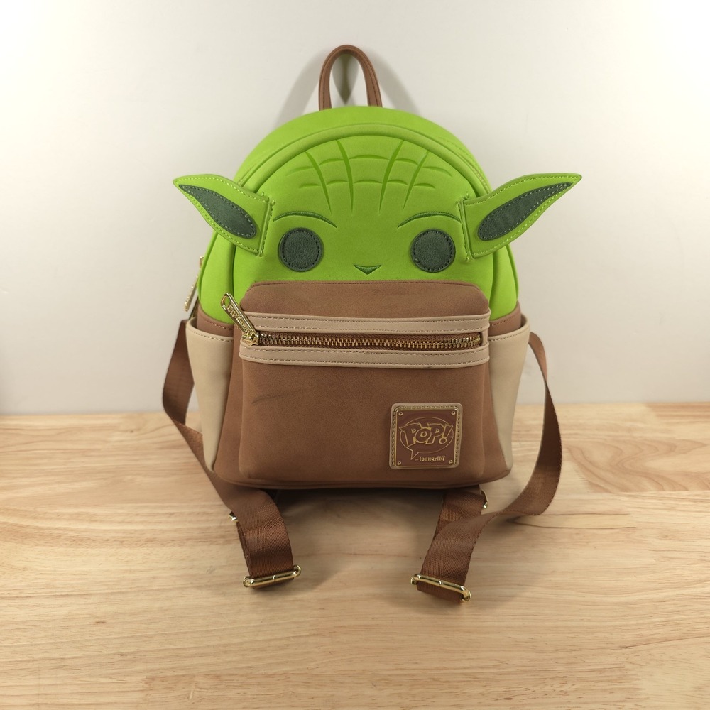 Loungefly Disney Funko Star Wars Yoda Figural Mini Backpack